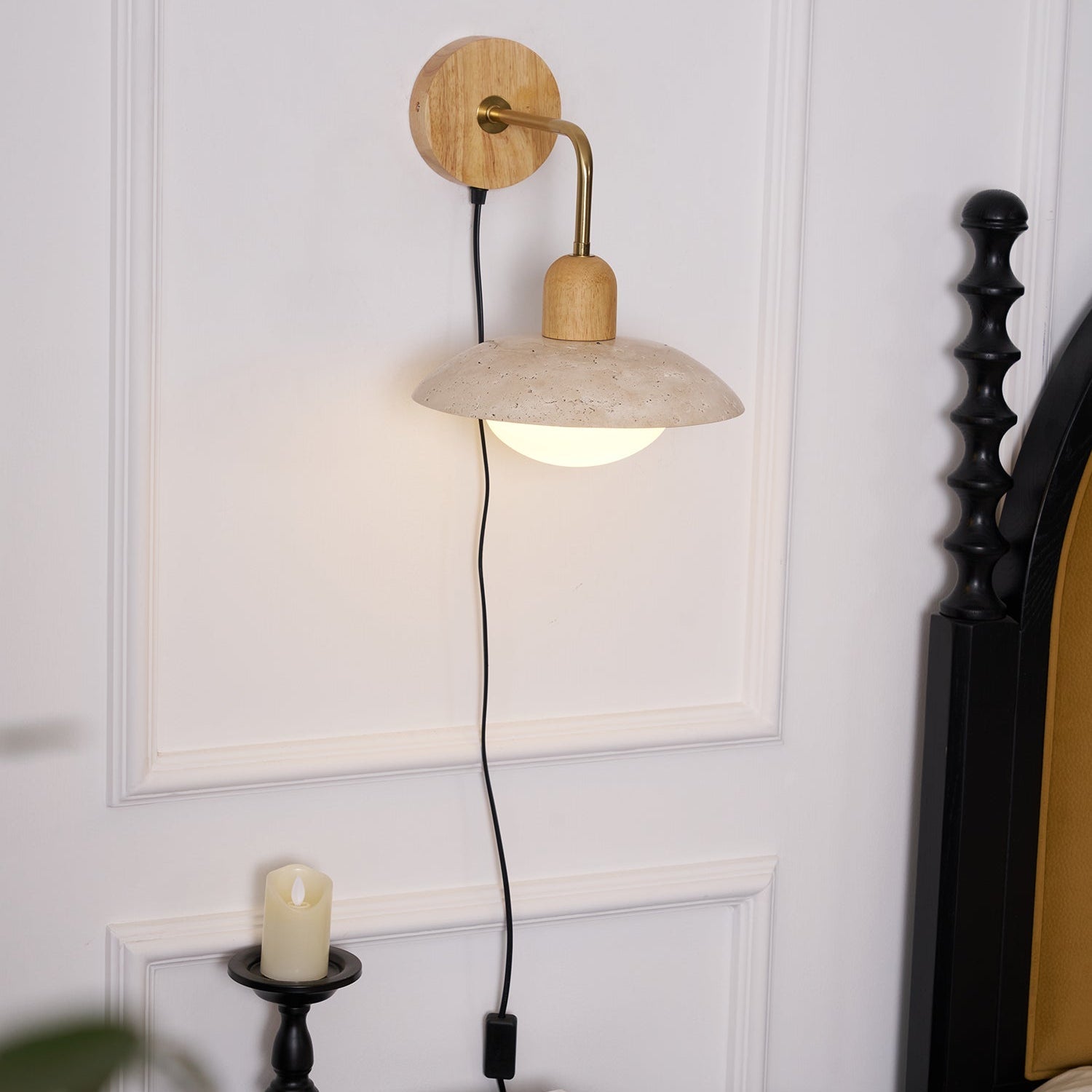 Travelle Travertine Wall Sconce - Letslighting