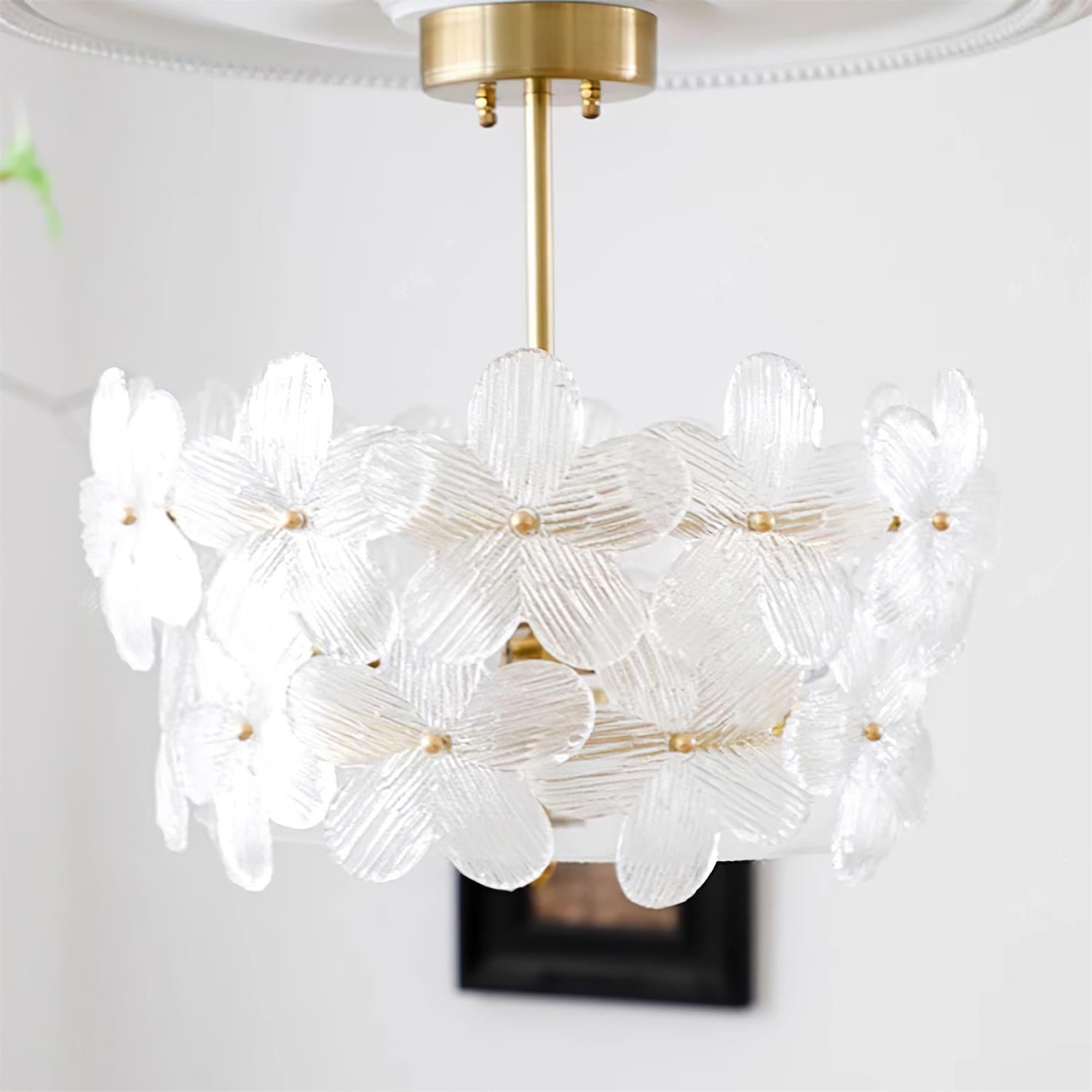 Fionel Glass Semi-Flush Mount Light - Neutralighting
