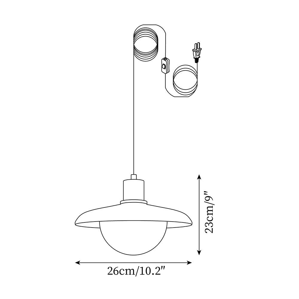 Woodora Plug-In Pendant Light - Letslighting