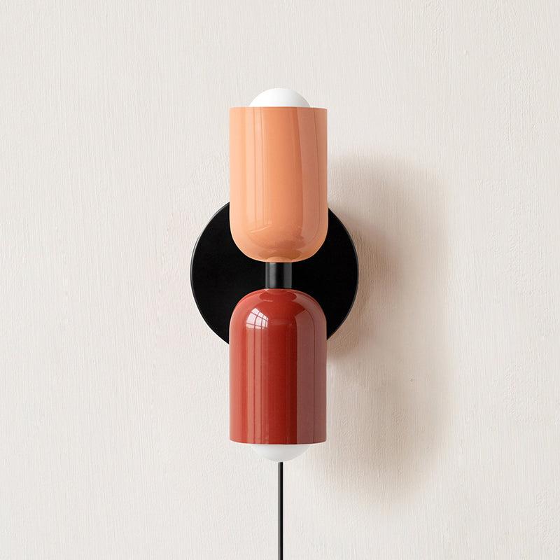 Lustra Wall Lamp Green Black Minimalist Plug-In - Neutralighting