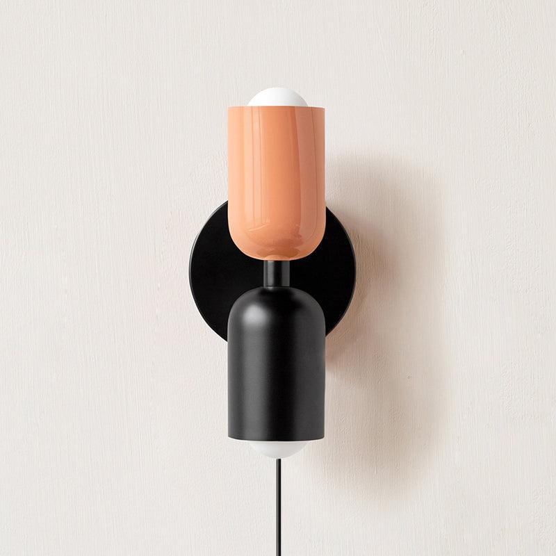 Lustra Wall Lamp Green Black Minimalist Plug-In - Neutralighting