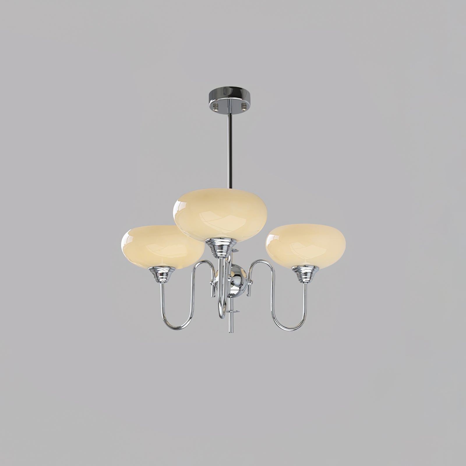 Silva Vintage LED Metal Multi Lampshade Creamy White Yellow Bulbs Luxury Bedroom Living Room Pendant Light, Gold/Chrome