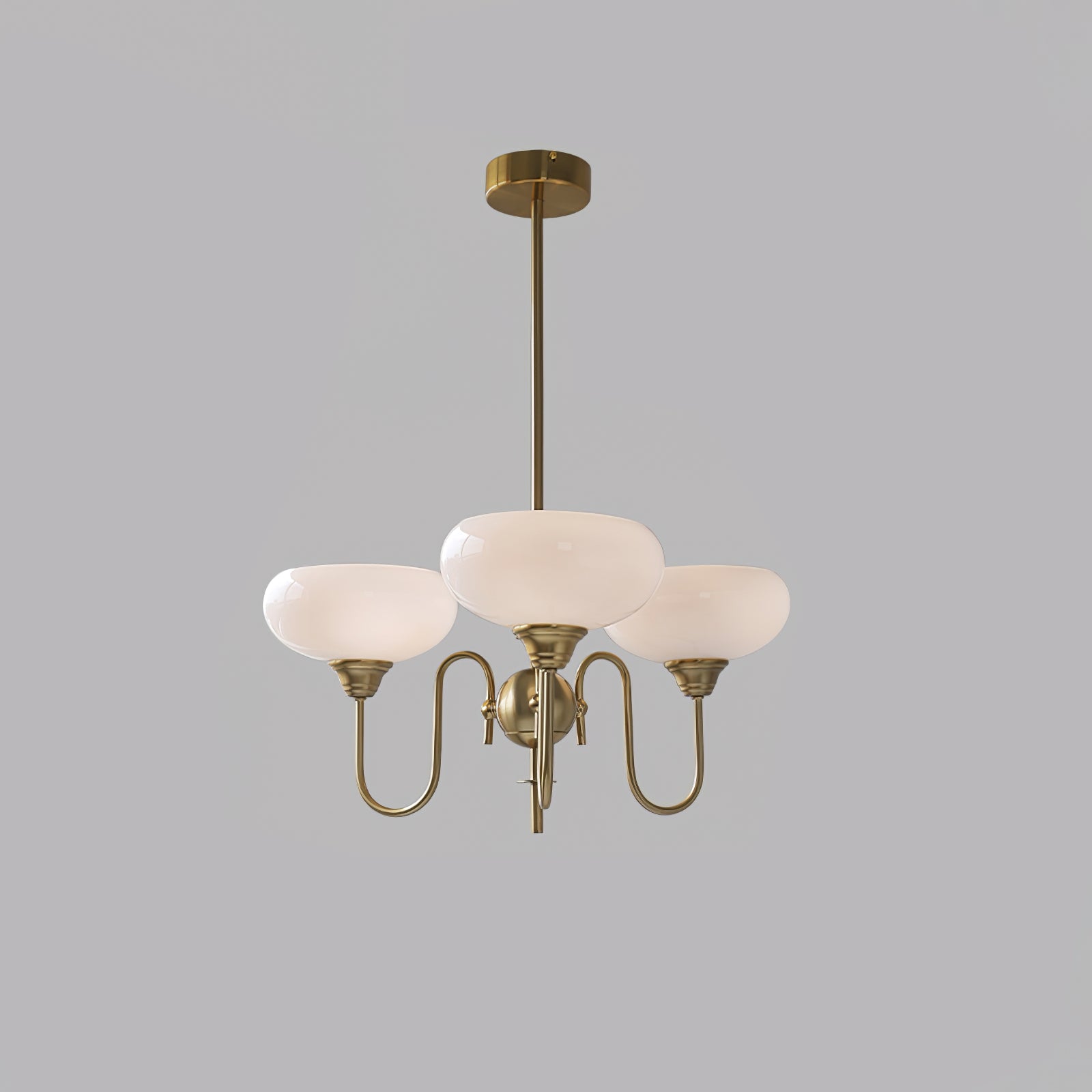 Silva Vintage LED Metal Multi Lampshade Creamy White Yellow Bulbs Luxury Bedroom Living Room Pendant Light, Gold/Chrome