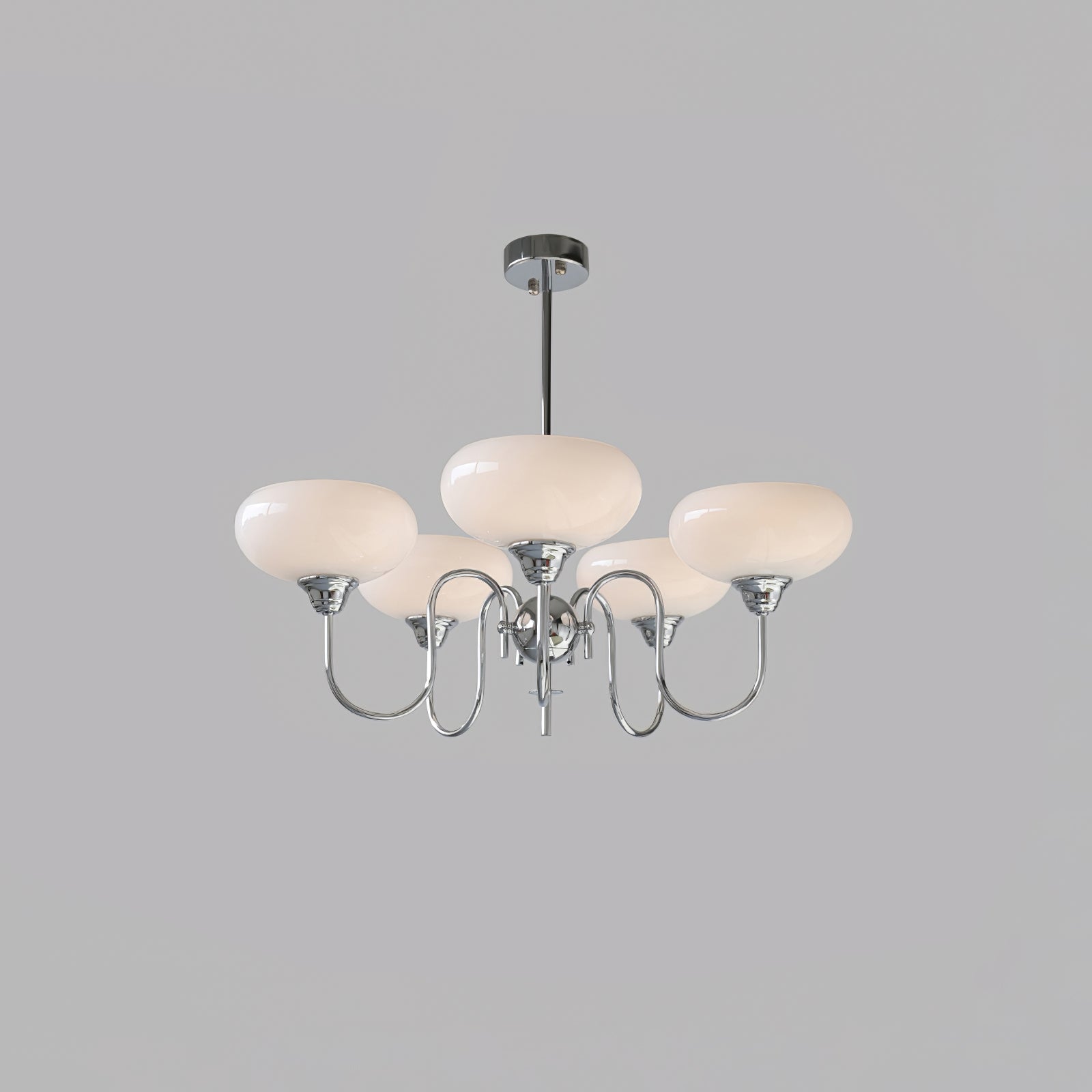 Silva Vintage LED Metal Multi Lampshade Creamy White Yellow Bulbs Luxury Bedroom Living Room Pendant Light, Gold/Chrome