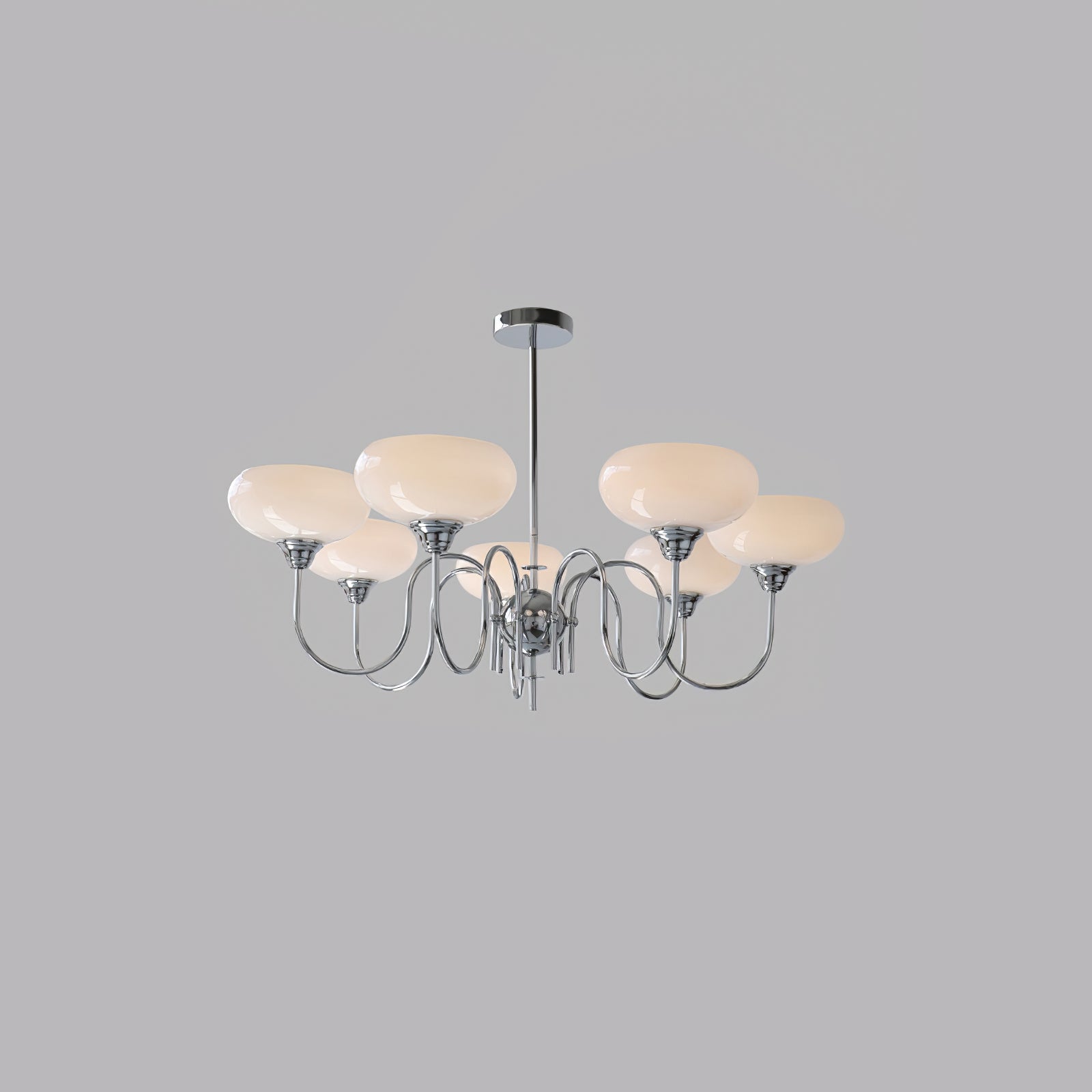 Silva Vintage LED Metal Multi Lampshade Creamy White Yellow Bulbs Luxury Bedroom Living Room Pendant Light, Gold/Chrome