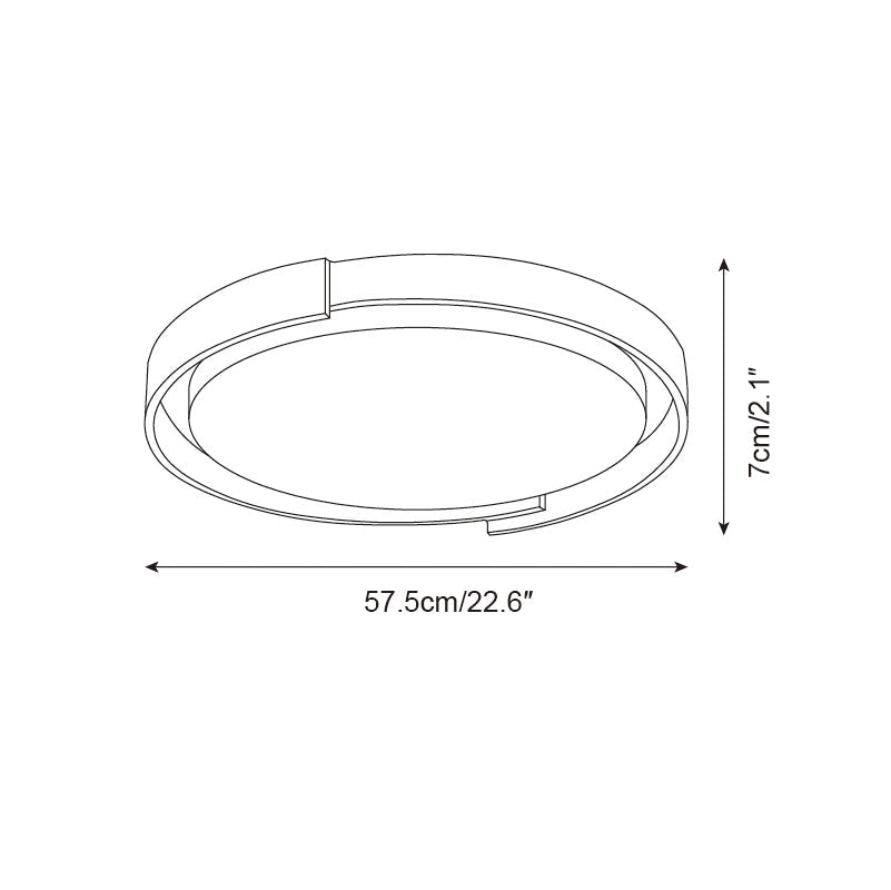 Juvio Minimalist Round Travertine Ceiling Light - Neutralighting