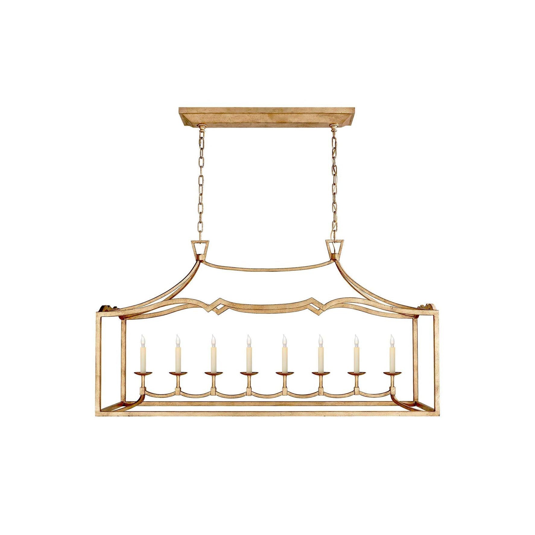 Ripple Modern Minimalist Classic Linear Brass Chandelier - Letslighting