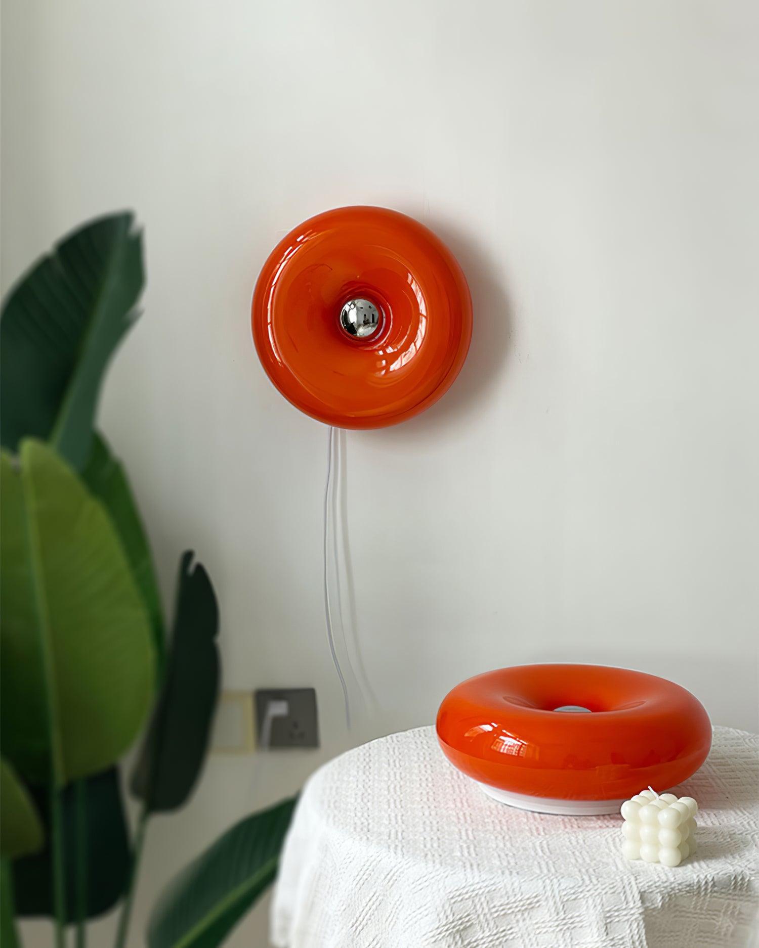 Donuts Applique murale rétro orange - Neutralighting