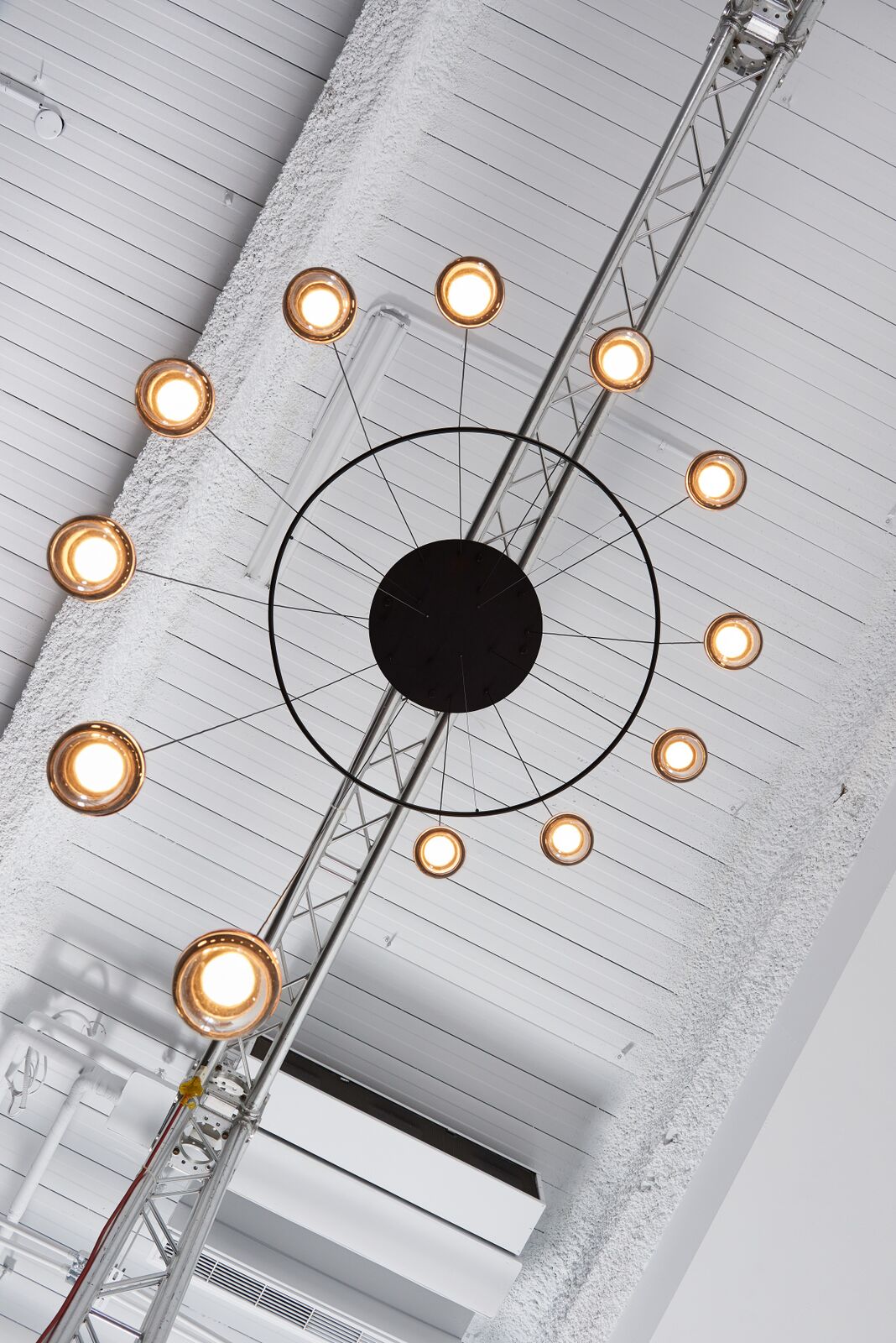 Solara Pendant Lamp Steel Glass Multi Drop Minimalist Staircase - Letslighting