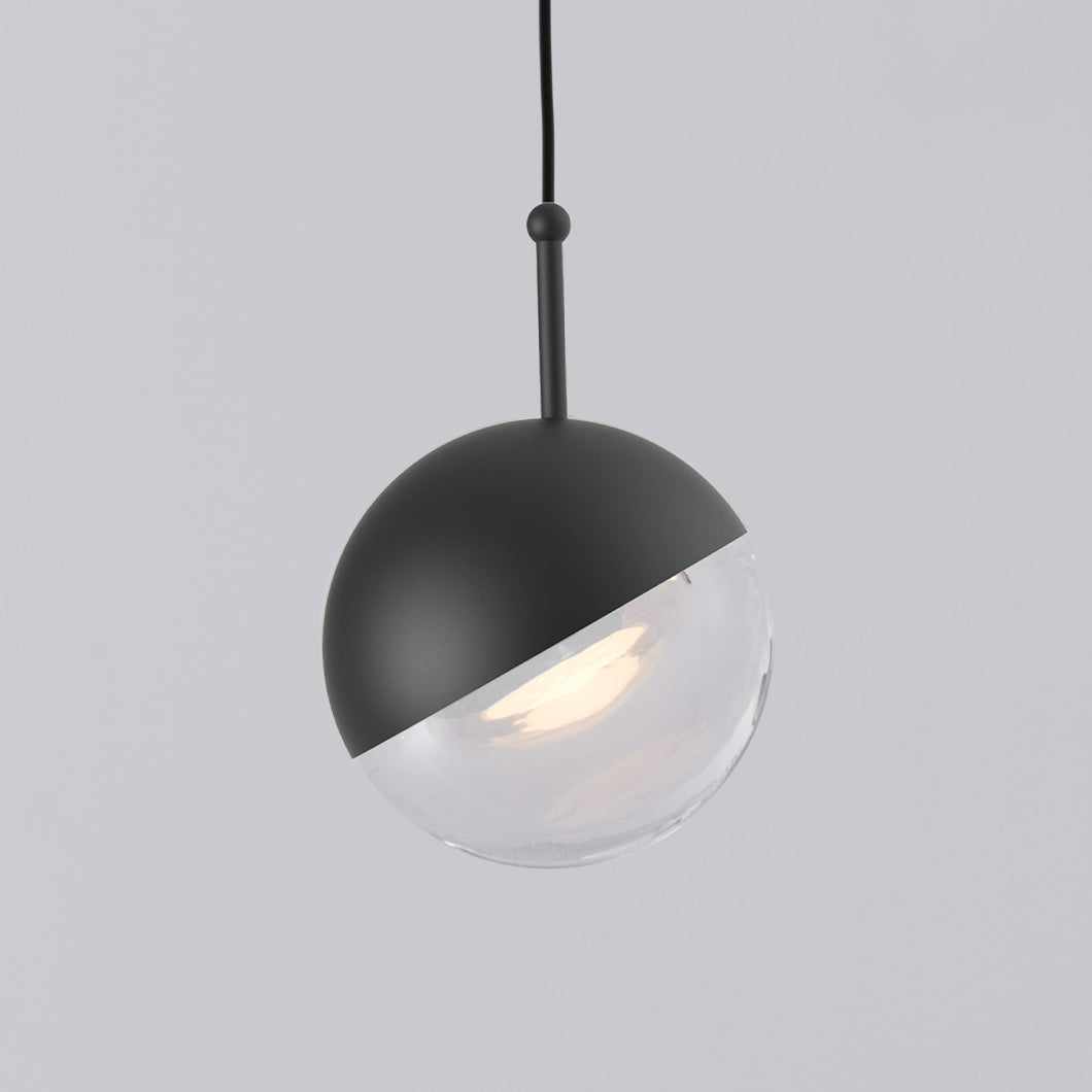 Solara Pendant Lamp Steel Glass Multi Drop Minimalist Staircase - Letslighting
