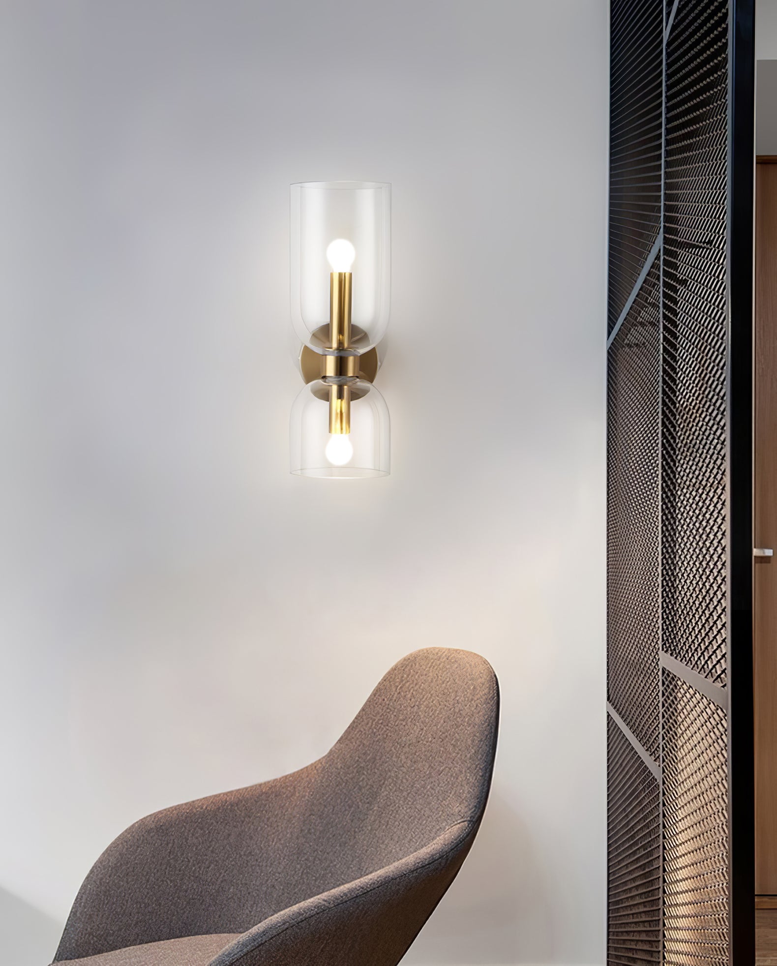 Lylaearis Nordic Art Plug-In Glass Wall Lamp - Neutralighting