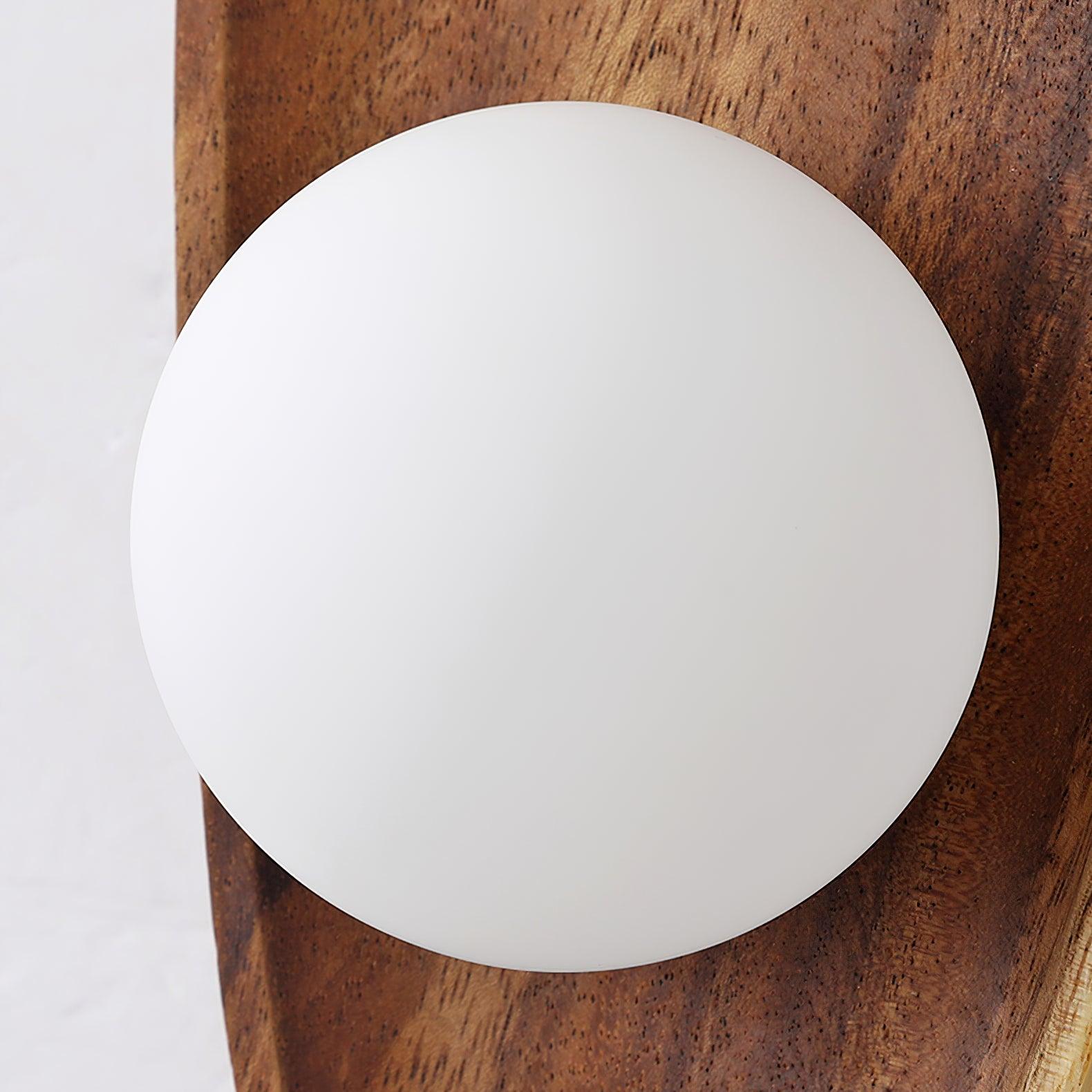 Keith Modern Minimalist Wood Glass Wall Lamp - Letslighting