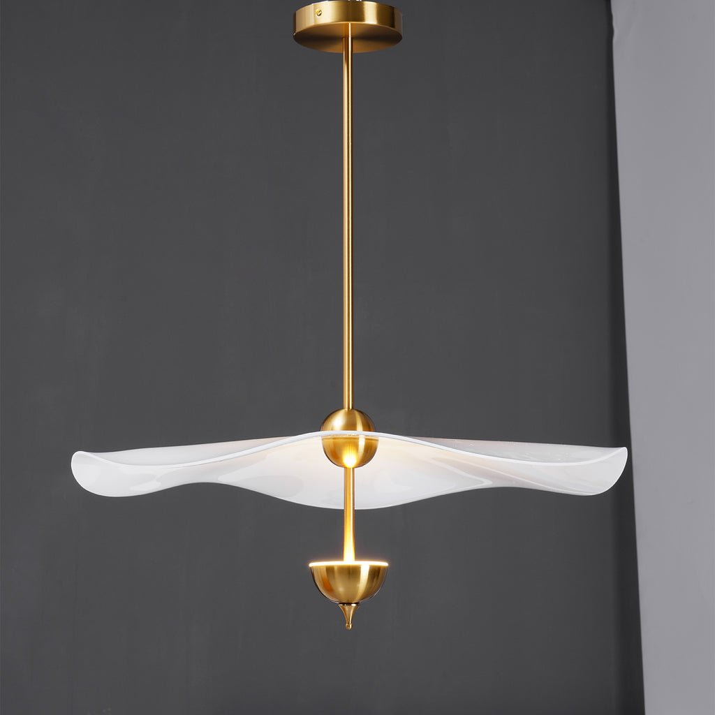 Lustra Pendant Light Double Biscuit for Living Room - Letslighting
