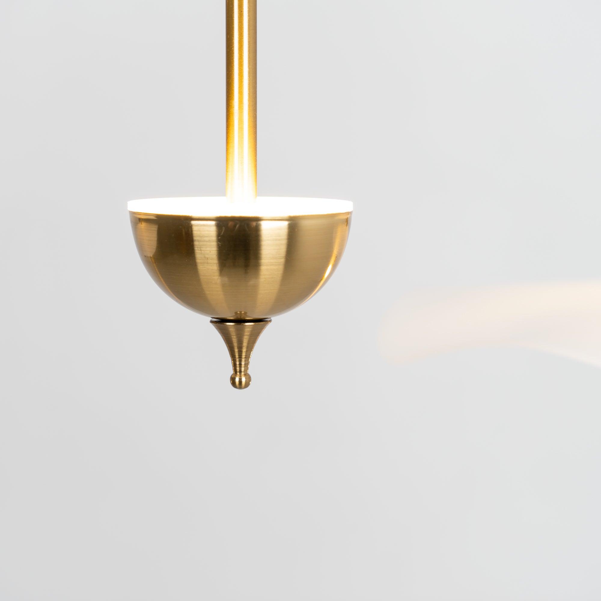 Lustra Pendant Light Double Biscuit for Living Room - Letslighting