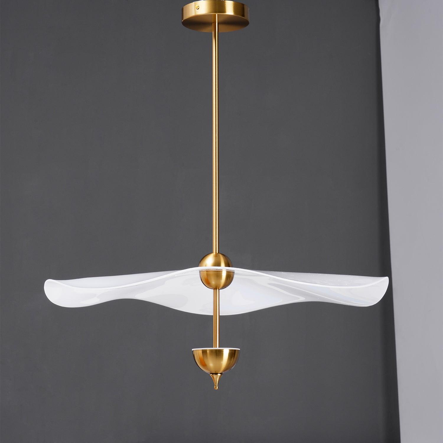 Lustra Pendant Light Double Biscuit for Living Room - Letslighting