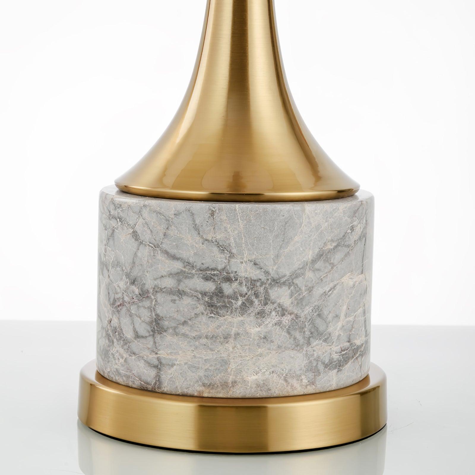 Zinara Marble Fabric Table Lamp - Letslighting
