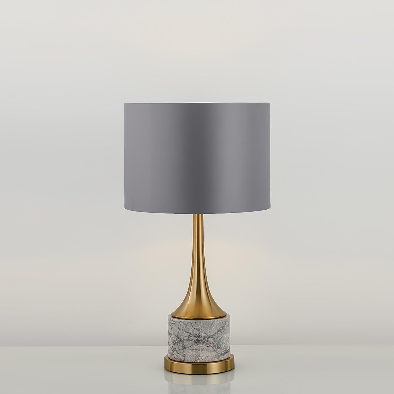 Zinara Marble Fabric Table Lamp - Letslighting