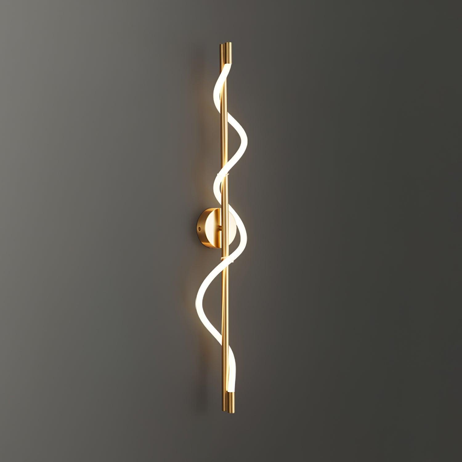 Fidora Applique murale sculpturale en laiton et silicone - Neutralighting