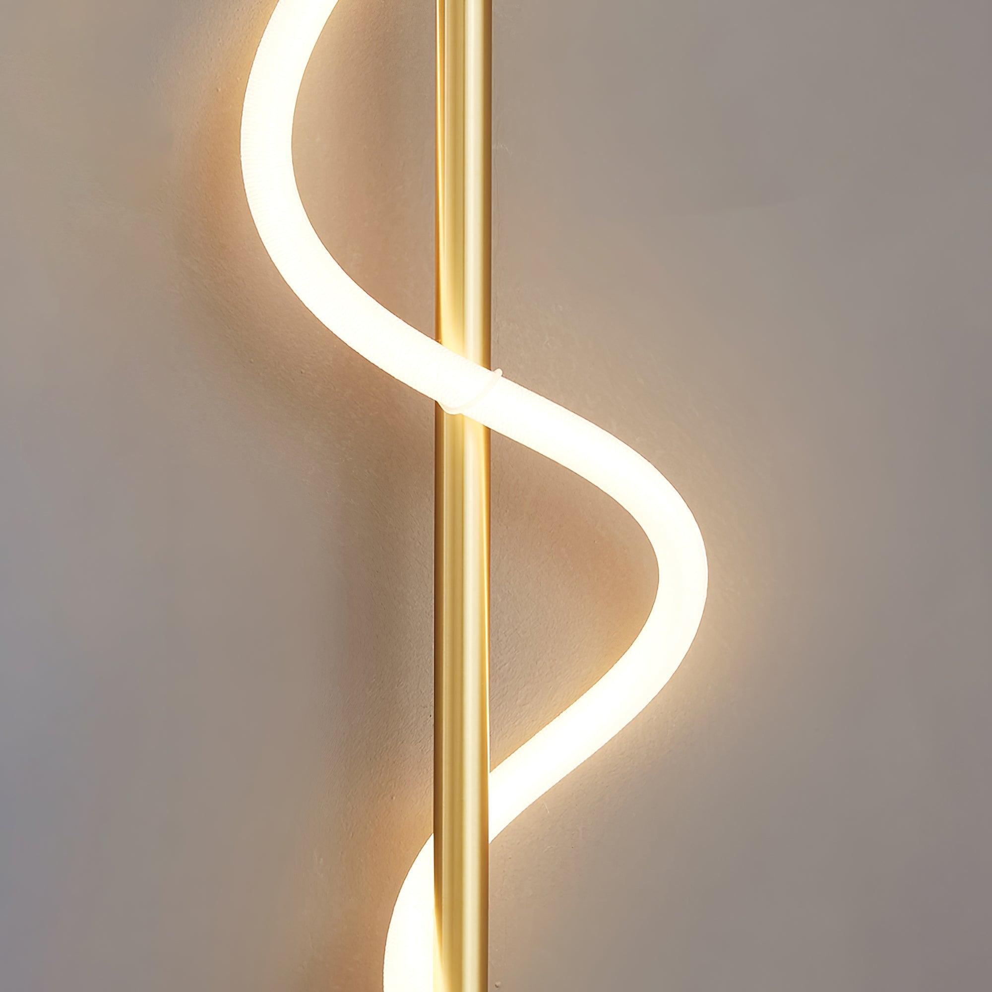 Fidora Applique murale sculpturale en laiton et silicone - Neutralighting