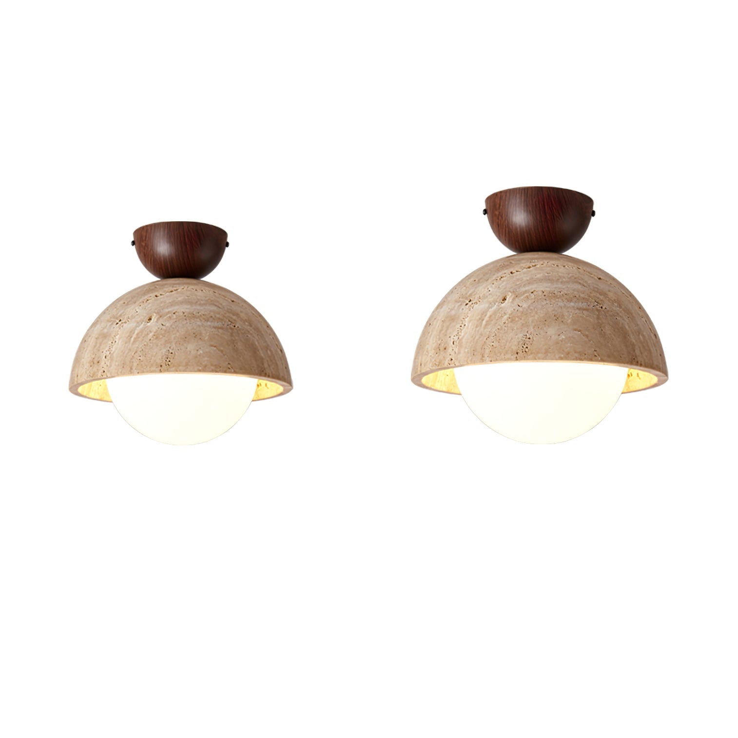 Solana Travertine Ceiling Light - Letslighting