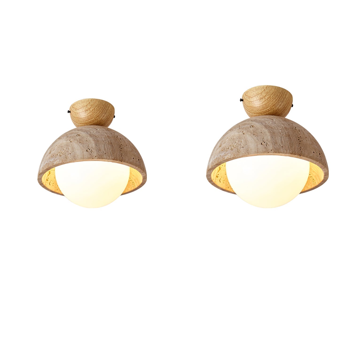 Solana Travertine Ceiling Light - Letslighting