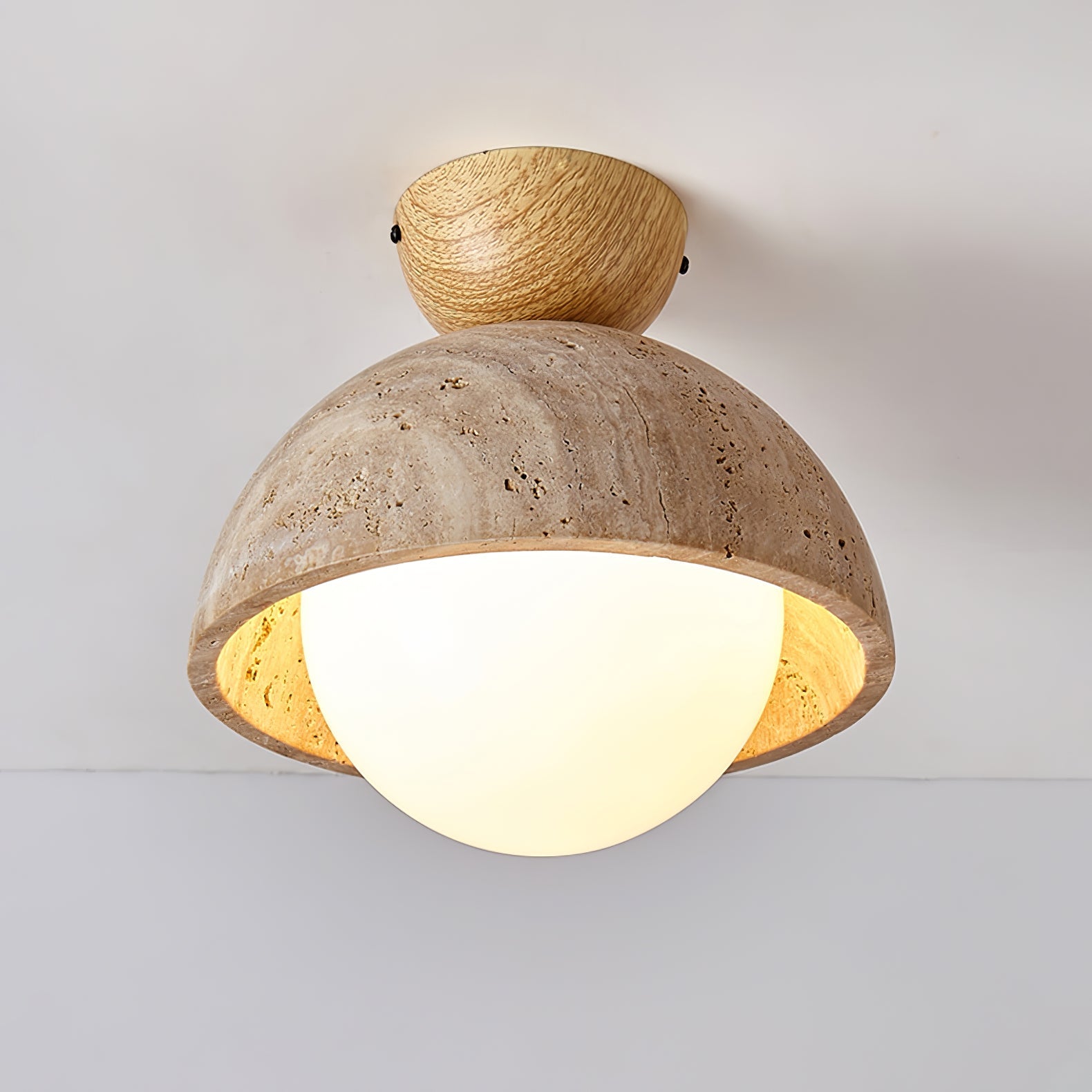 Solana Travertine Ceiling Light - Letslighting