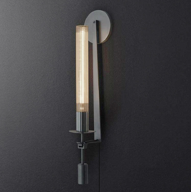 Ceshaisra French Classicism Plug-in Brass Glass Wall Lamp - Letslighting