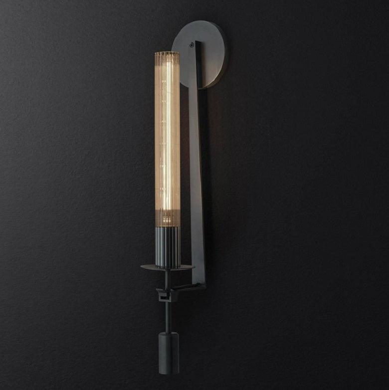 Ceshaisra French Classicism Plug-in Brass Glass Wall Lamp - Letslighting