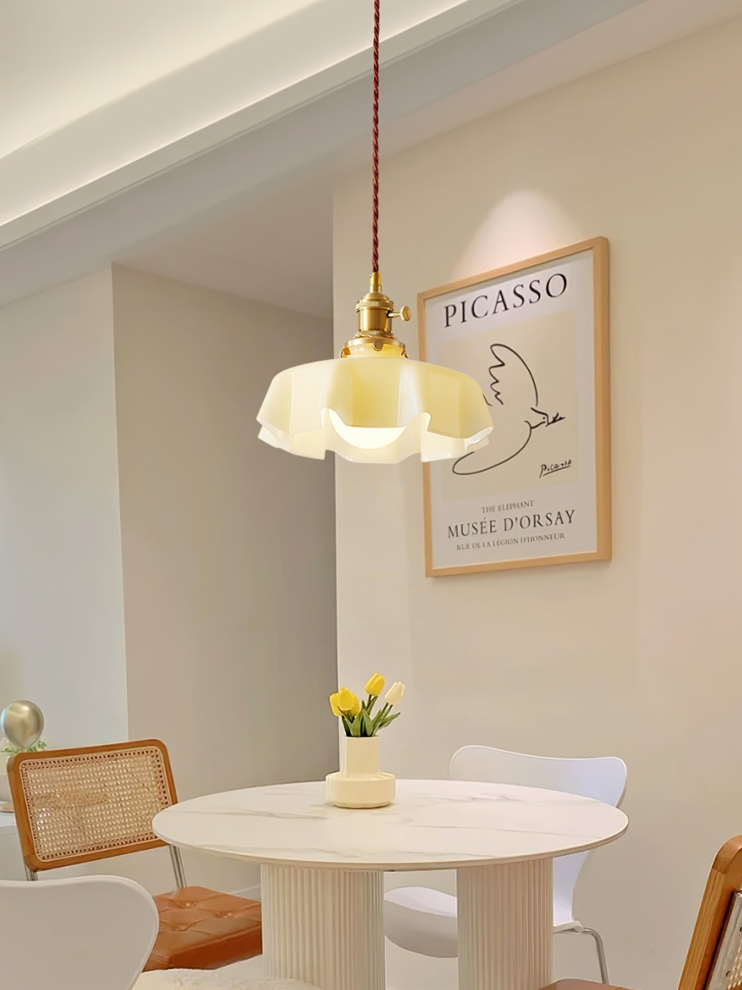 Lustra Pendant Light French Flower for Dining Room - Letslighting