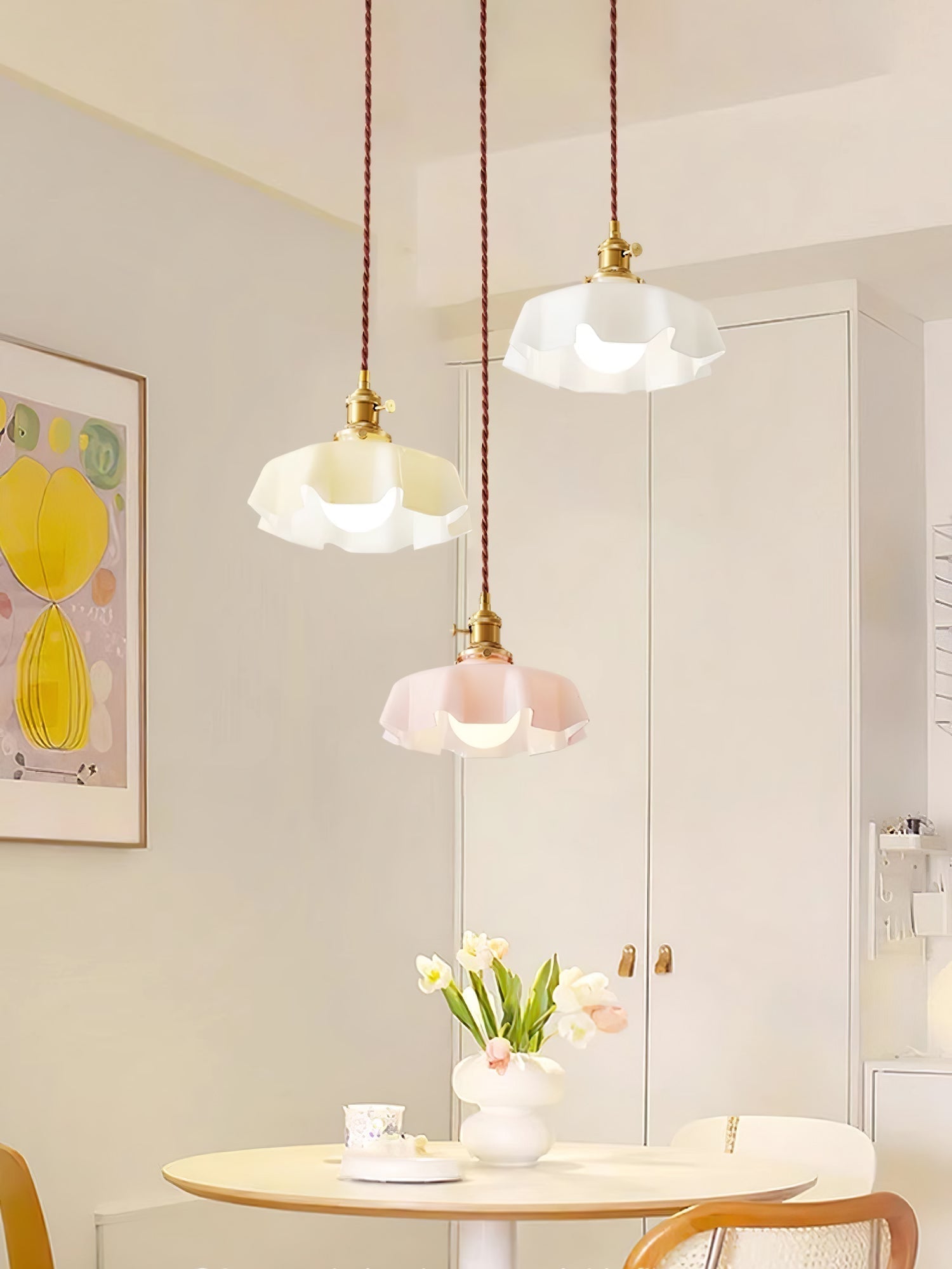 Lustra Pendant Light French Flower for Dining Room - Letslighting