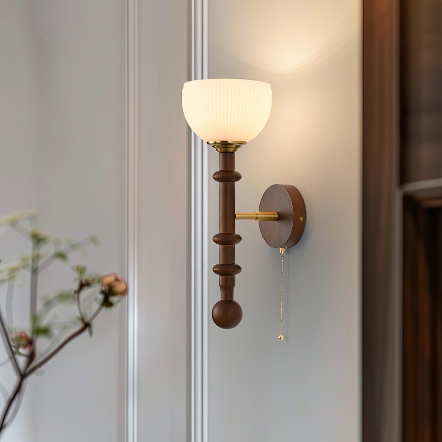 Hilda Roma Elegance Wood Sconce Wall lamp - Letslighting