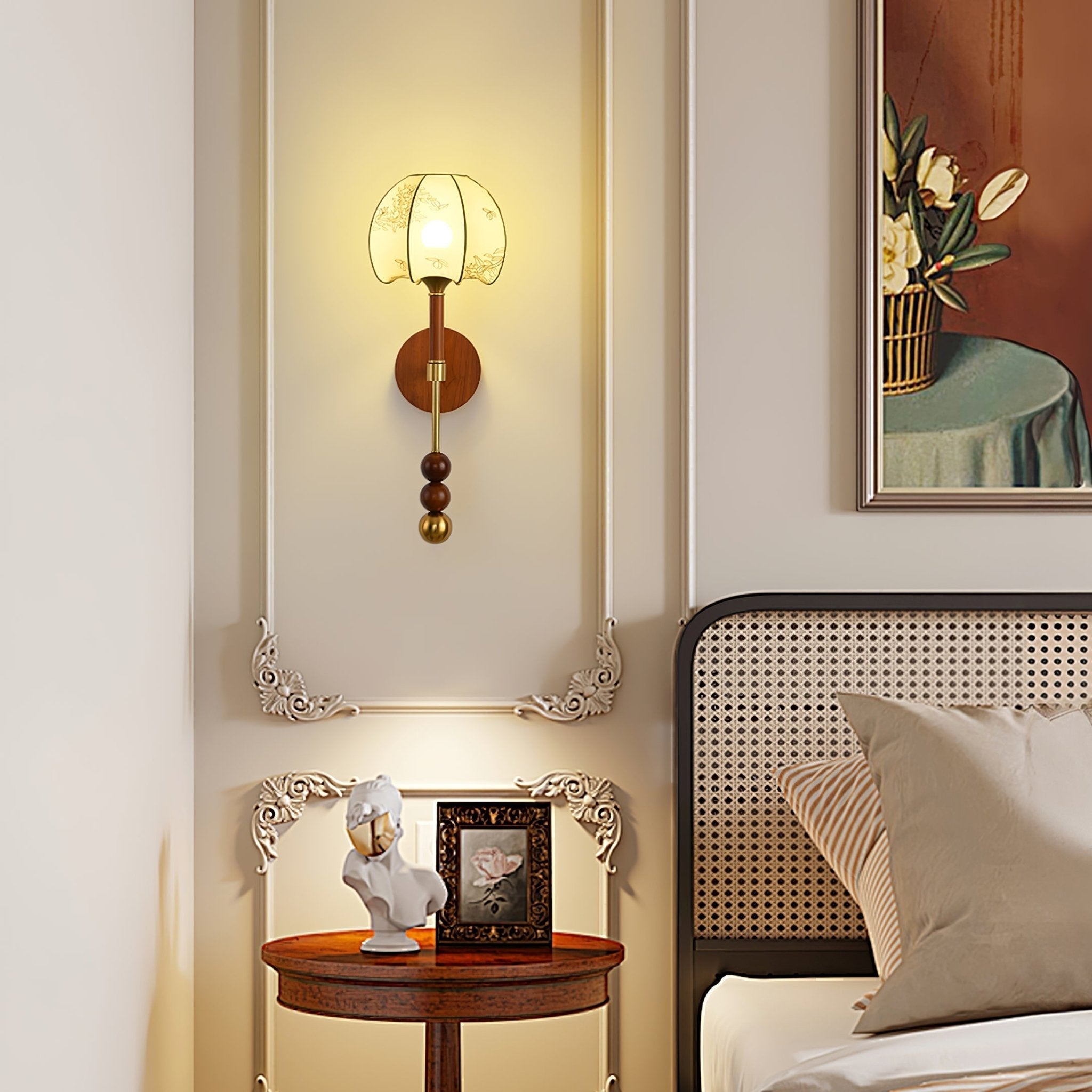 Hilda Roma Elegance Wood Sconce Wall lamp - Letslighting