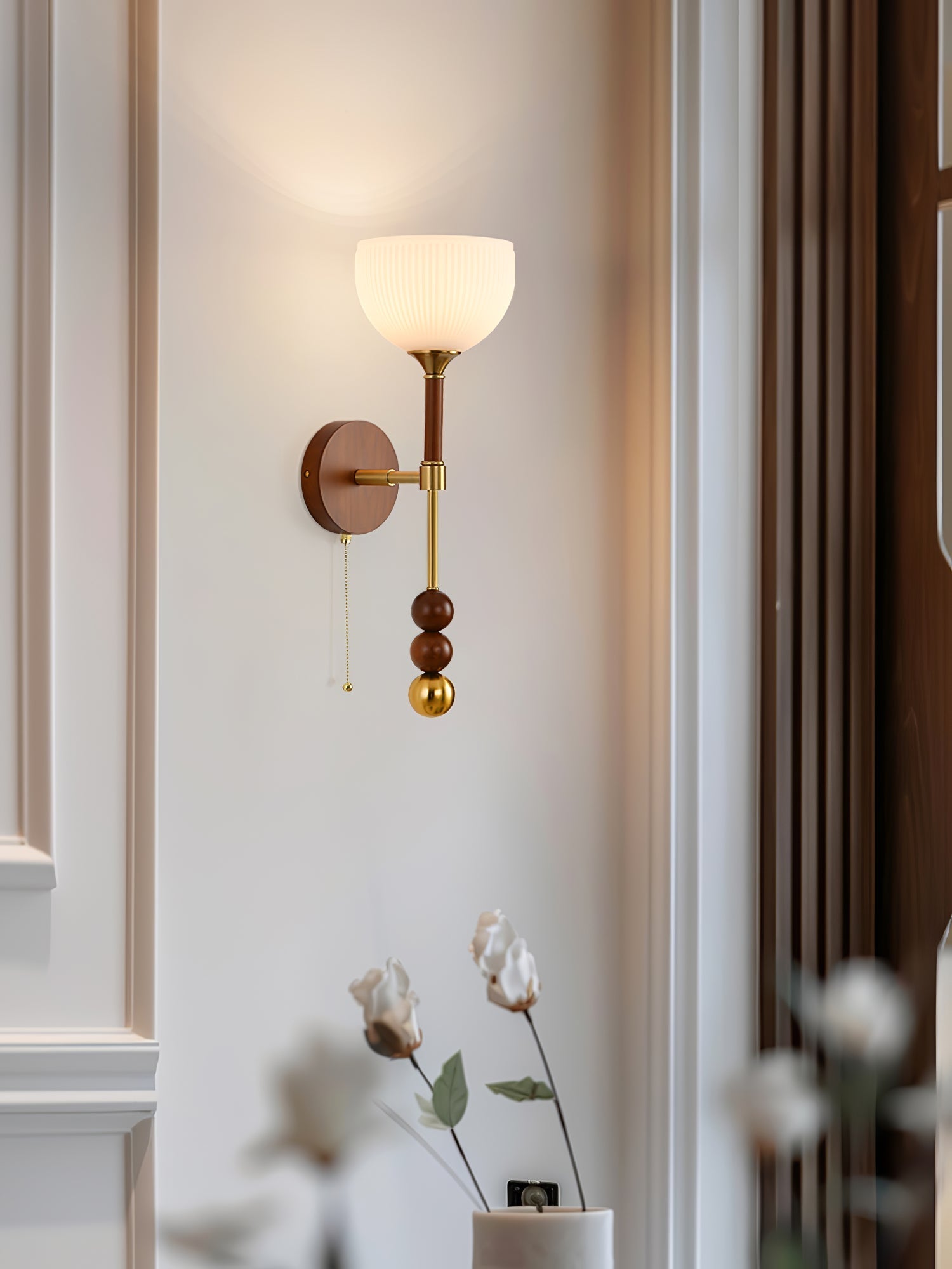 Hilda Roma Elegance Wood Sconce Wall lamp - Letslighting