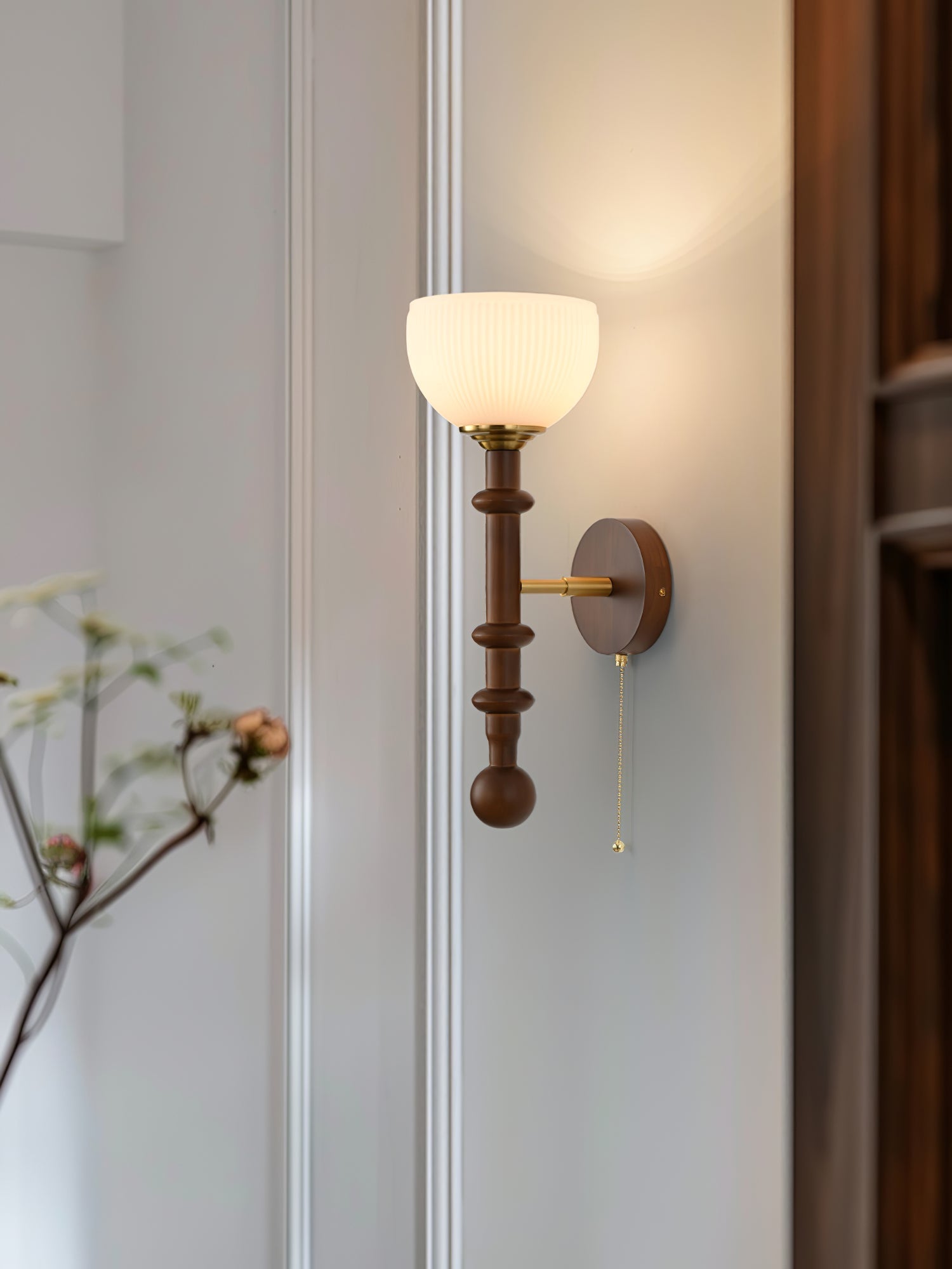 Hilda Roma Elegance Wood Sconce Wall lamp - Letslighting
