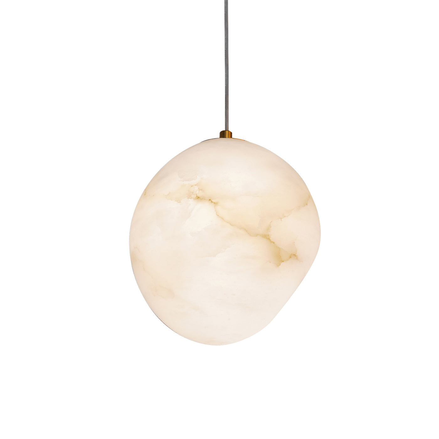 Goose Pendant Lamp Alabaster Brass Sophistication - Neutralighting