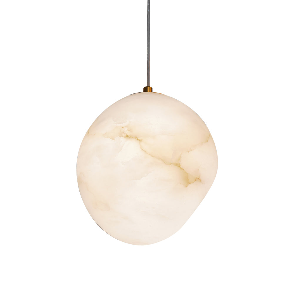 Goose Pendant Lamp Alabaster Brass Sophistication - Neutralighting