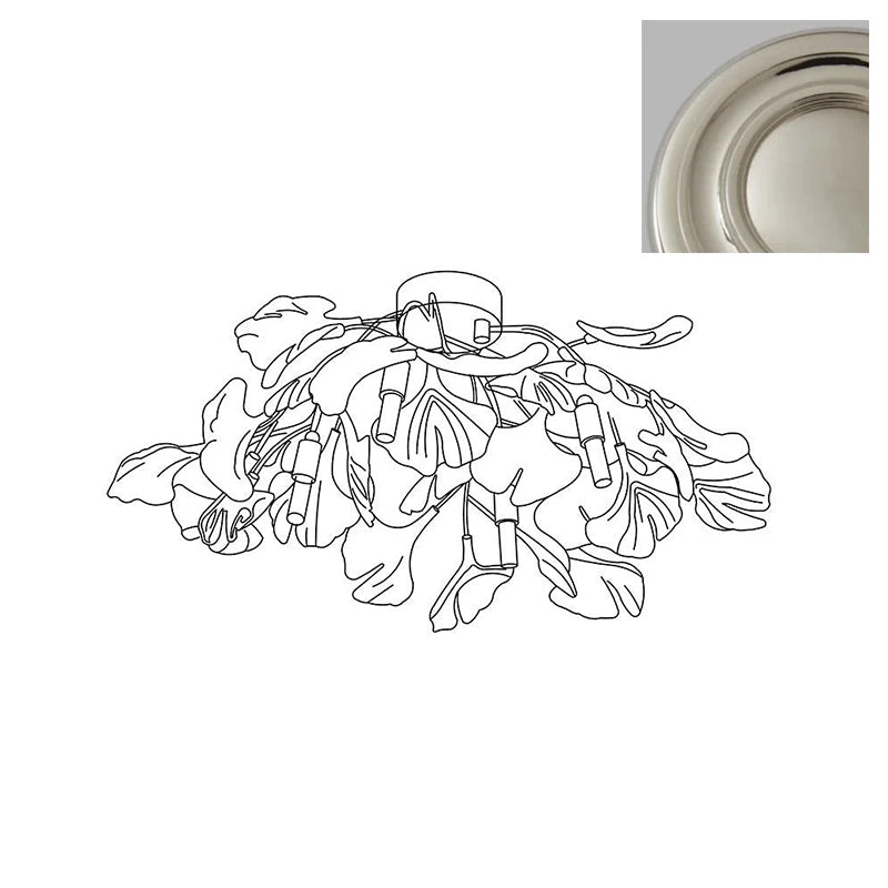 Callenne Elegant Ginkgo Leaf Ceiling Light - Letslighting