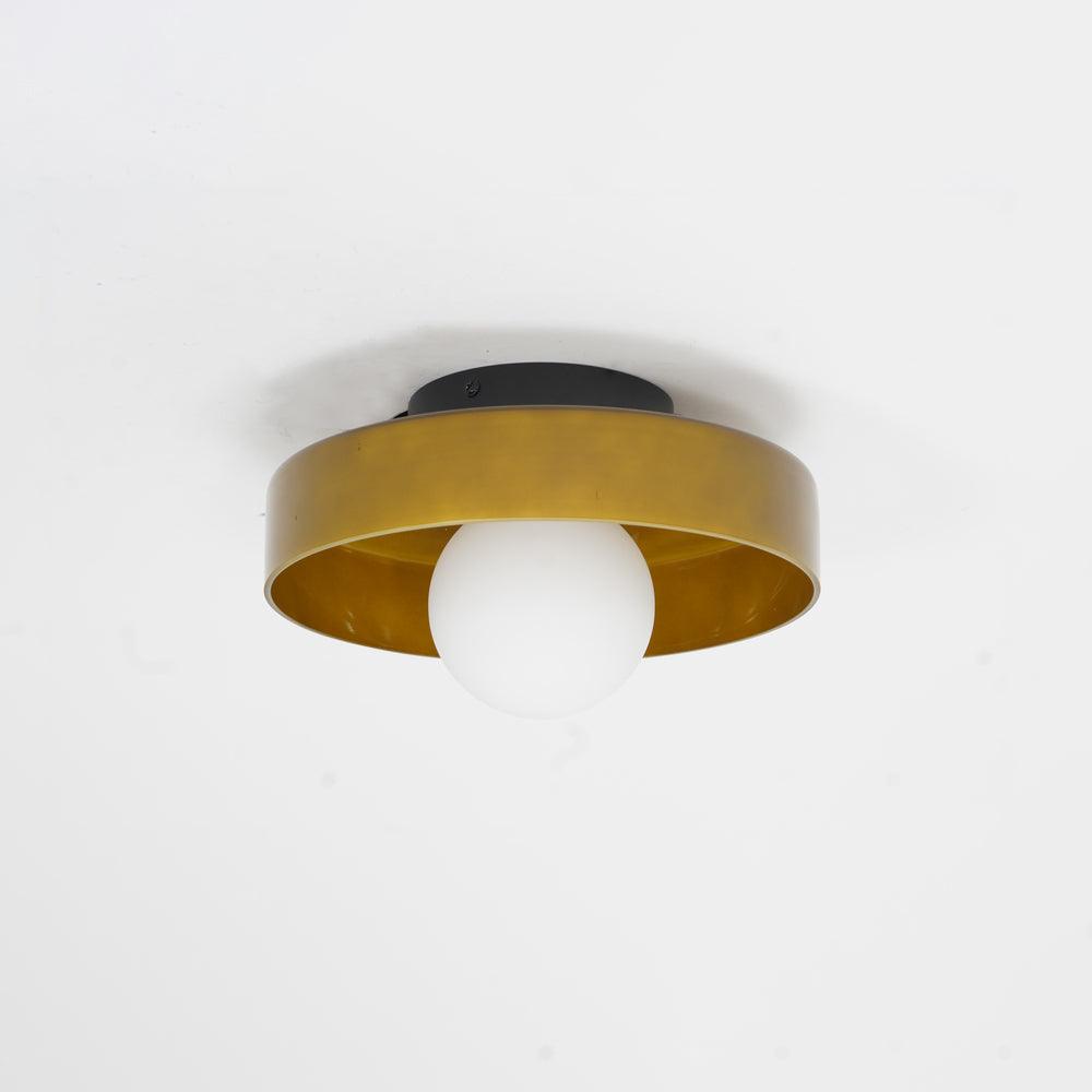 Solara Ceiling Lamp Orange Ring Playful Sculptural - Letslighting
