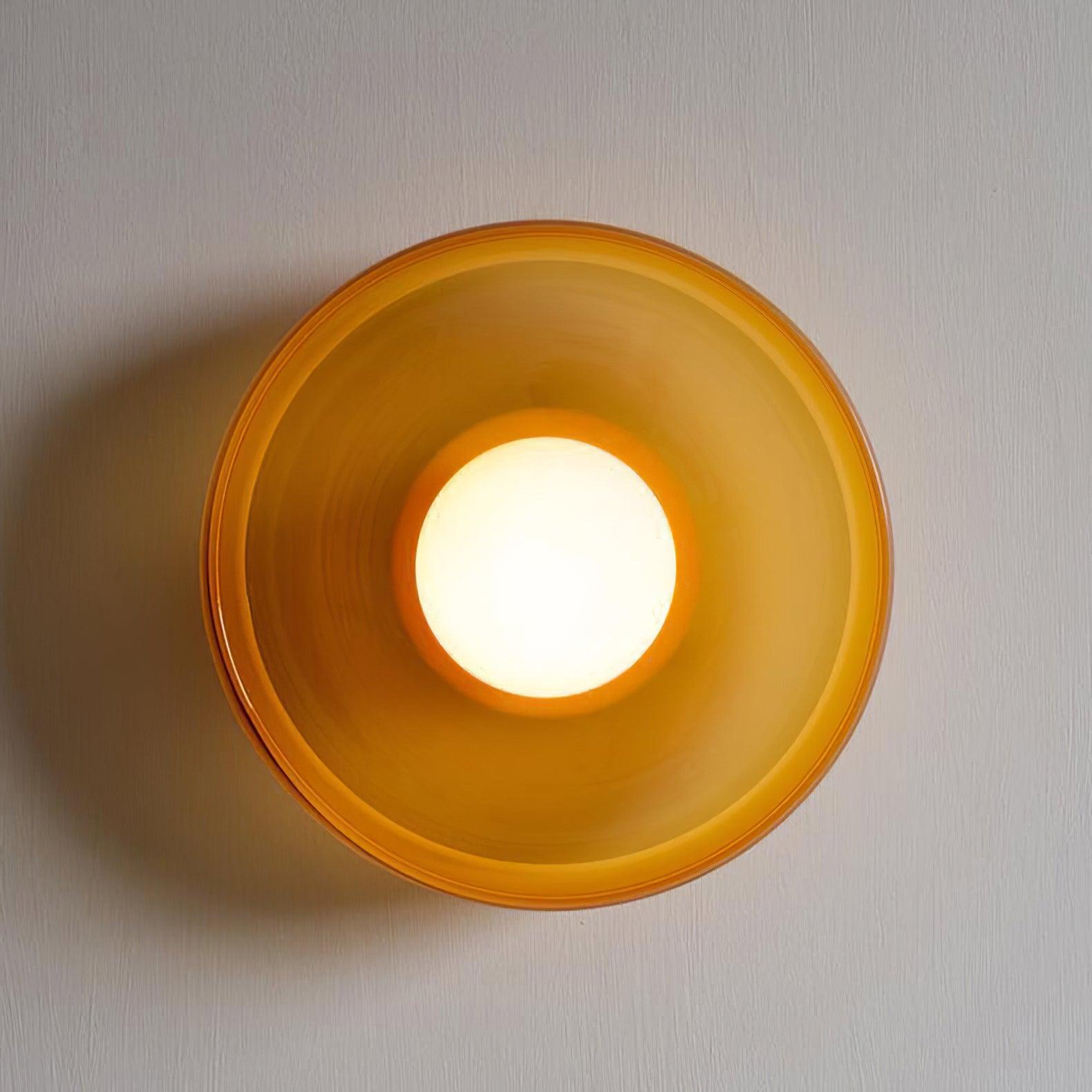 Solara Ceiling Lamp Orange Ring Playful Sculptural - Letslighting