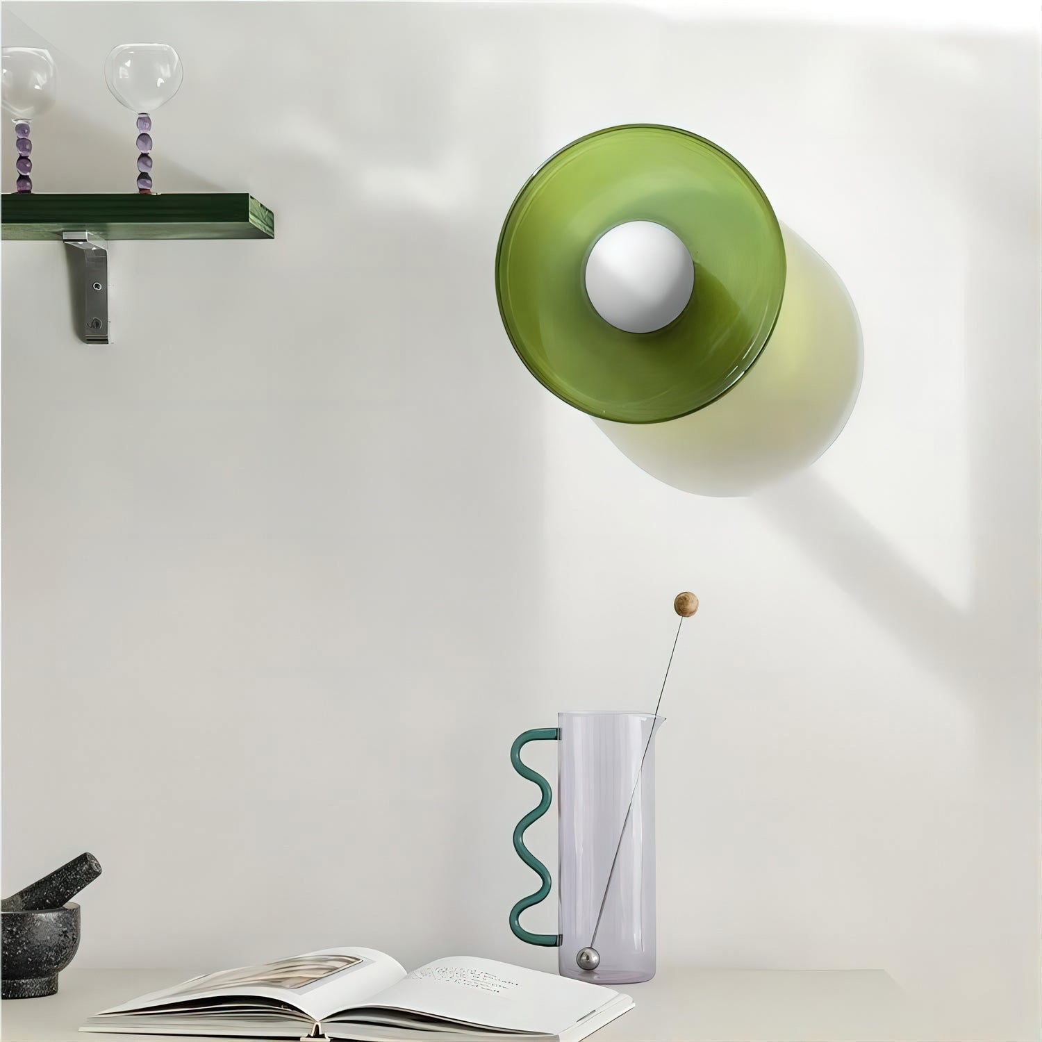 Solara Ceiling Lamp Orange Ring Playful Sculptural - Letslighting