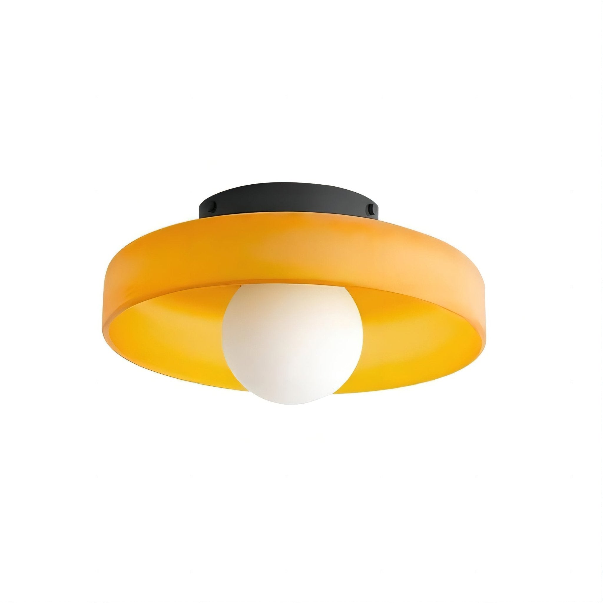 Solara Ceiling Lamp Orange Ring Playful Sculptural - Letslighting