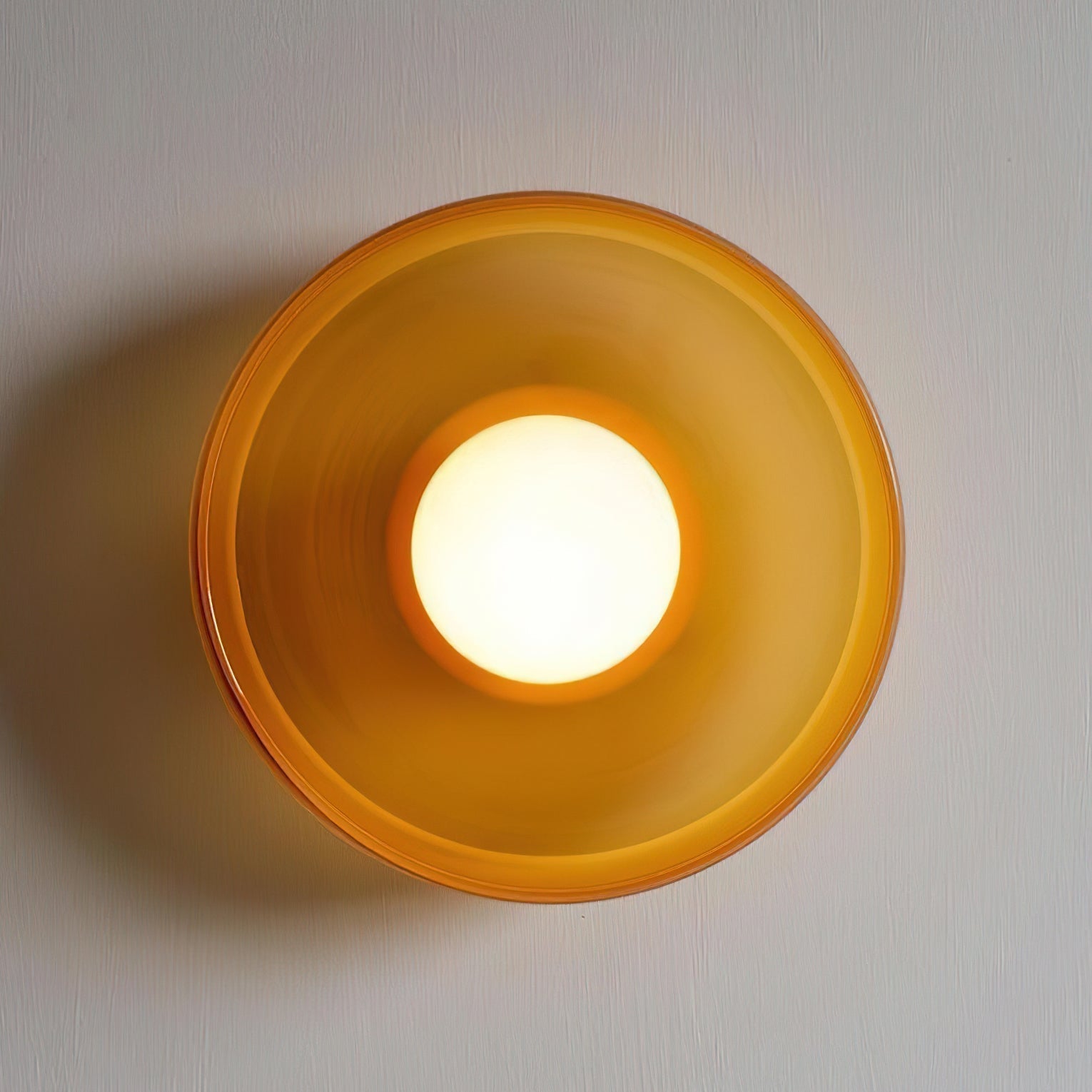 Solara Ceiling Lamp Orange Ring Playful Sculptural - Letslighting