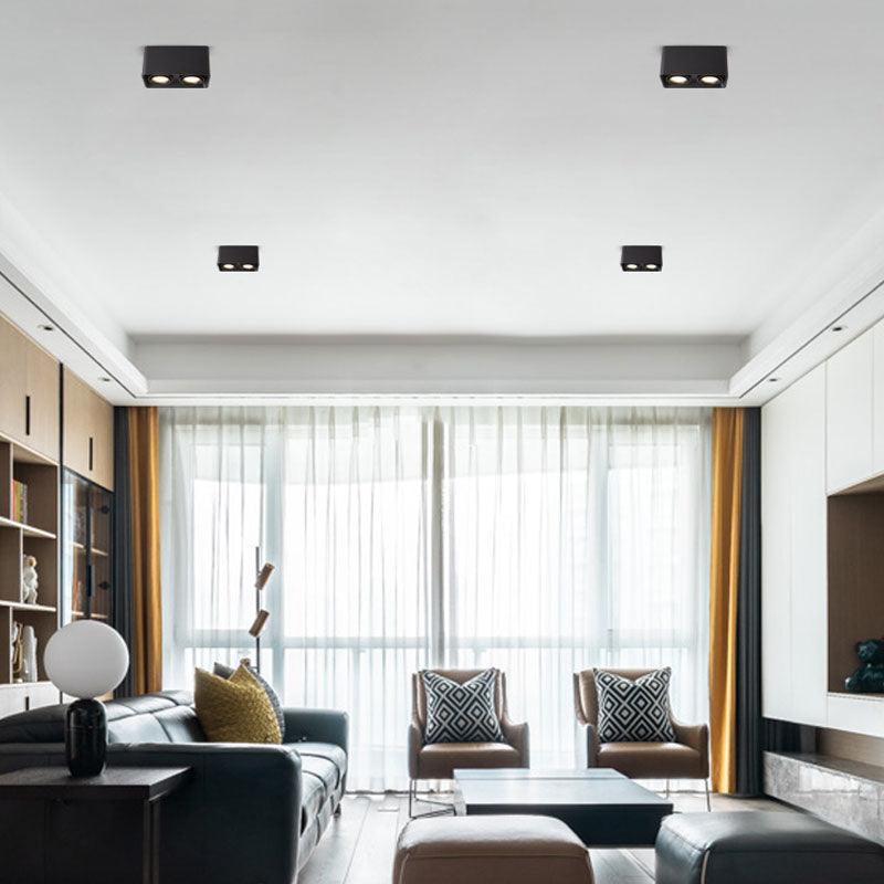 Solara Spotlight Surface Mount Twin LED Angular Minimalist - Letslighting