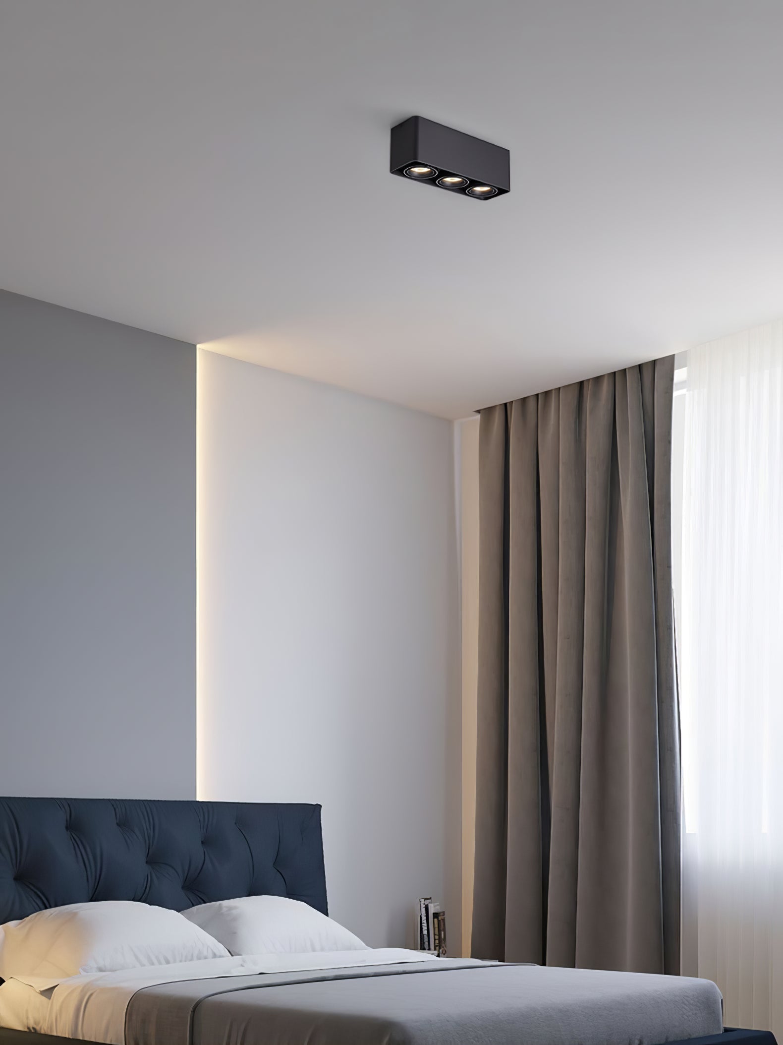 Solara Spotlight Surface Mount Twin LED Angular Minimalist - Letslighting