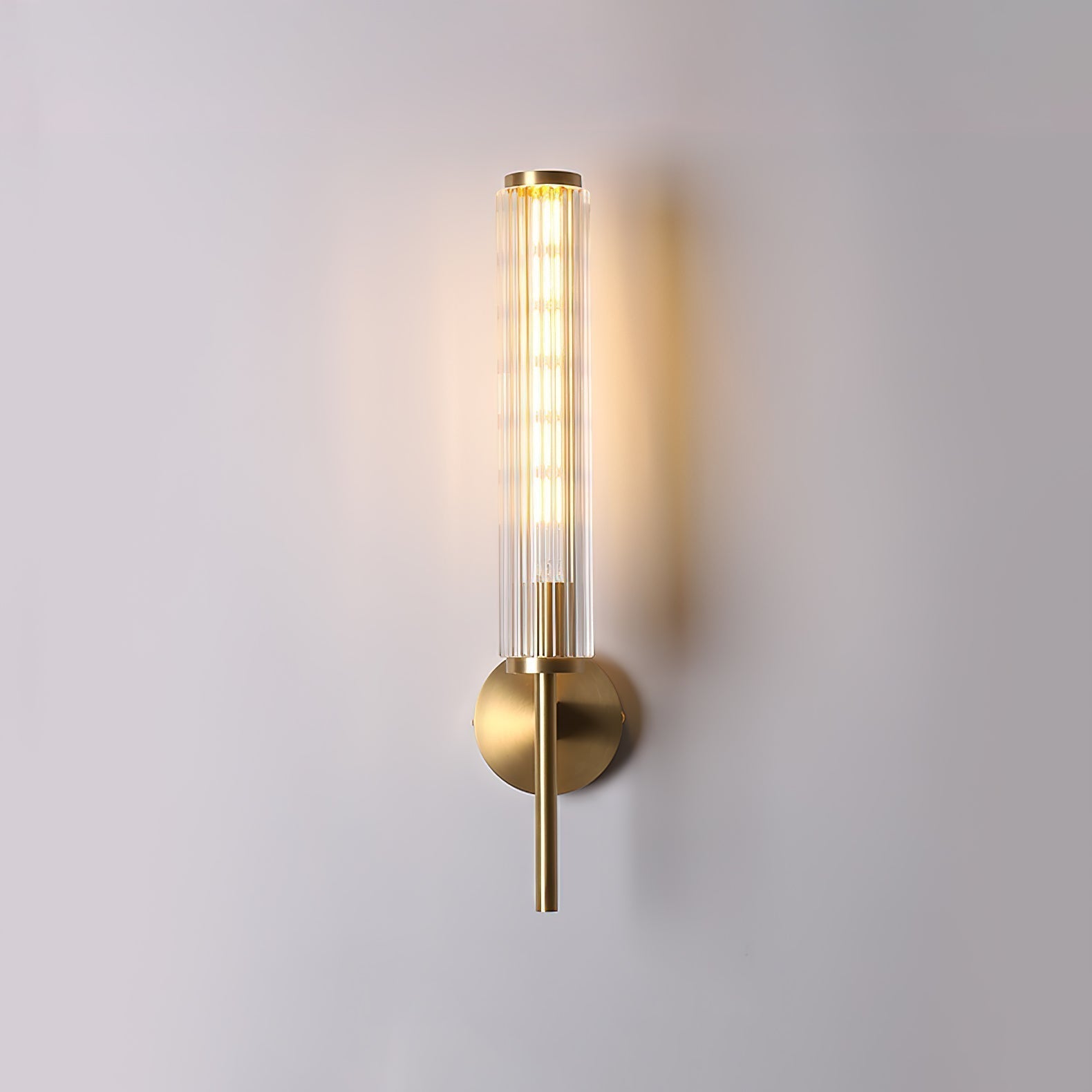 Cemaros Applique Murale Linéaire en Laiton et Verre Premium - Neutralighting