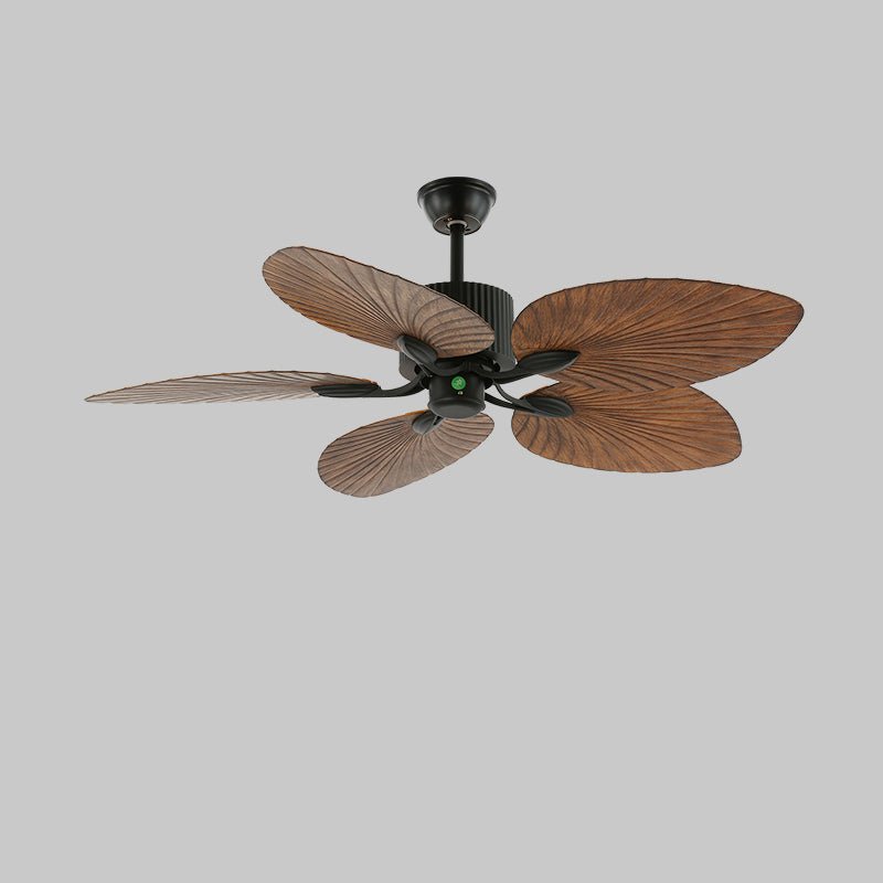 Alora Tropical Wood Ceiling Fan Light - Letslighting