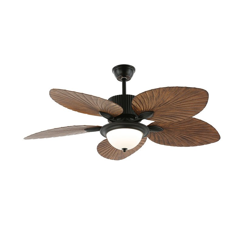 Alora Tropical Wood Ceiling Fan Light - Letslighting