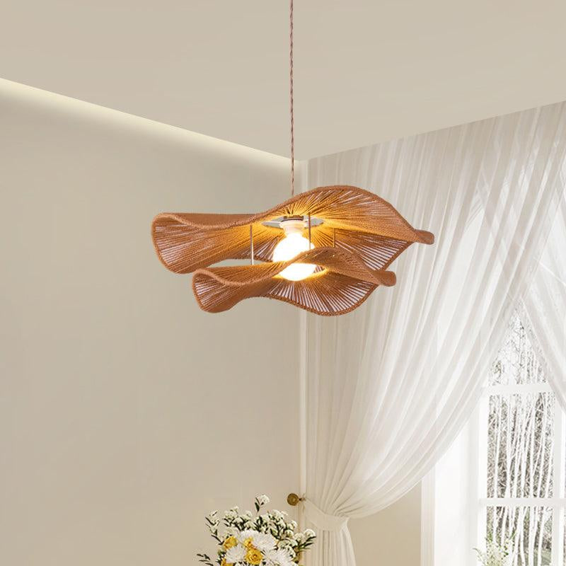 Ondra Wave Rattan Pendant Light - Neutralighting