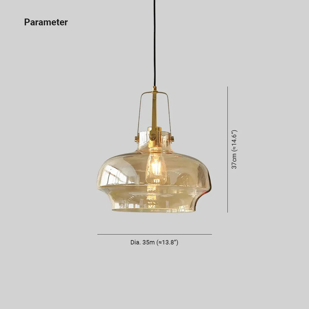 Valentina Pendant Light Glass  Modern Unique Shaped