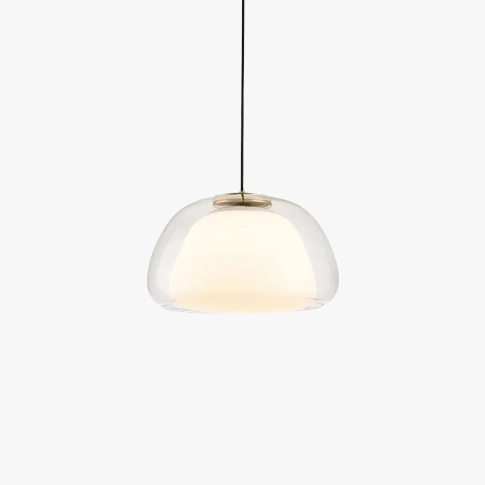 Valentina Modern LED Pendant Light Glass Metal Living Room